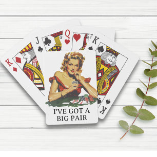 Jeu De Cartes Drôle, j'ai une paire rétro sympa