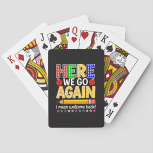 Jeu De Cartes Drôle Me voilà de nouveau Professeur Je veux dire