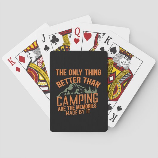 Jeu De Cartes Drôle slogan de camping été citations (dos)
