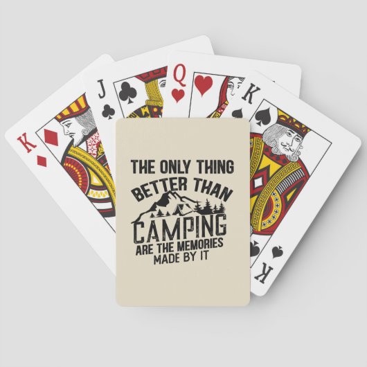 Jeu De Cartes Drôle slogan de camping été citations (dos)