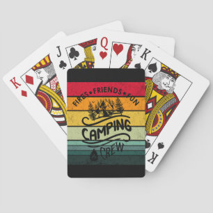 Jeu De Cartes Drôle slogan de l'équipe de camping fun camper ami
