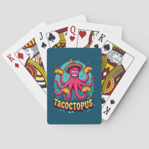 Jeu De Cartes Drôle Taco Octopus Cartoon Alimentation Pun