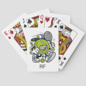 Jeu De Cartes Drôle Tennis Ball Cartoon Monogram | Sport (dos)