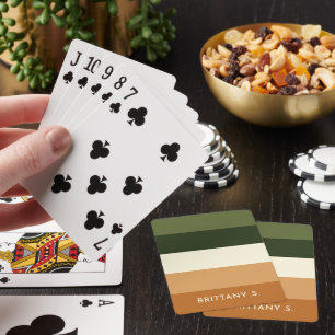Jeu De Cartes Dunes de sable & Jardins d'oliviers personnalisés