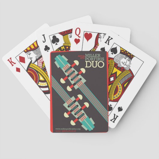 Jeu De Cartes Duo playing cards (dos)