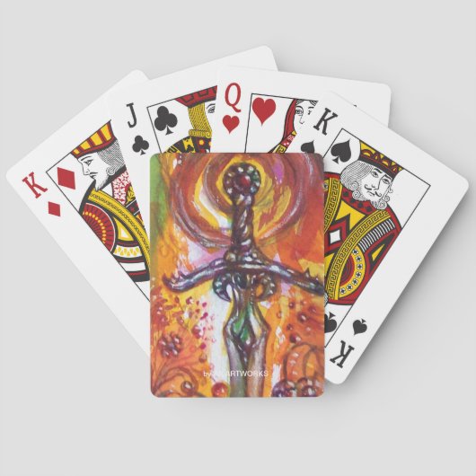 JEU DE CARTES DURENDAL, ÉPÉE ROMANTIQUE (dos)