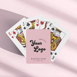 Jeu De Cartes Dusty Pink Custom Business Company les années 70 L