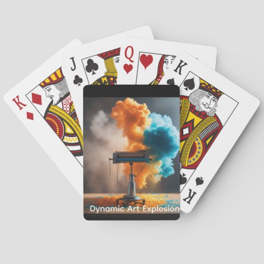 Jeu De Cartes Dynamic Art Explosion, High-Speed Surreal Canvvas  (dos)