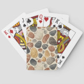 Jeu De Cartes Earth Tone Pebble Tile Pattern (dos)