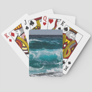Jeu De Cartes Eau bleue Vagues océaniques