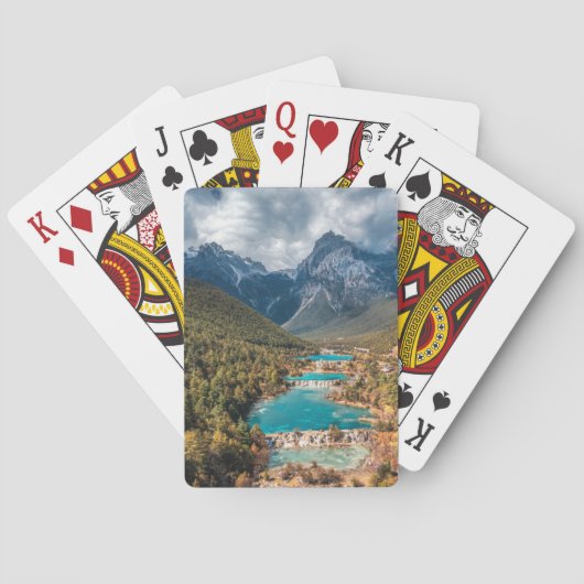Jeu De Cartes Eau | Blue Moon Lake, Chine (dos)