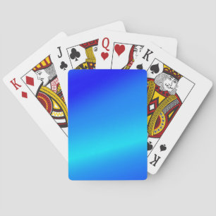 Jeu De Cartes Eau claire bleu cuivre pastel abstrait