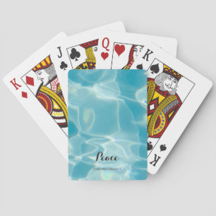 Jeu De Cartes Eau de l'océan vagues ensoleillées moderne