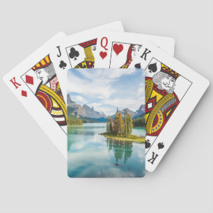 Jeu De Cartes Eau   Lac Maligne, Parc national Jasper, Canada