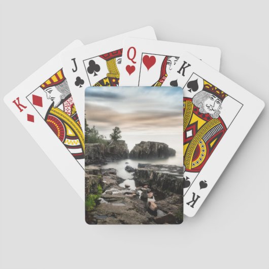Jeu De Cartes Eau | Lac Supérieur Grand Marais, Minnesota (dos)