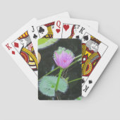 Jeu De Cartes Eau Lily Élégante Florale Plutôt Rose Fleur D'Étan (dos)