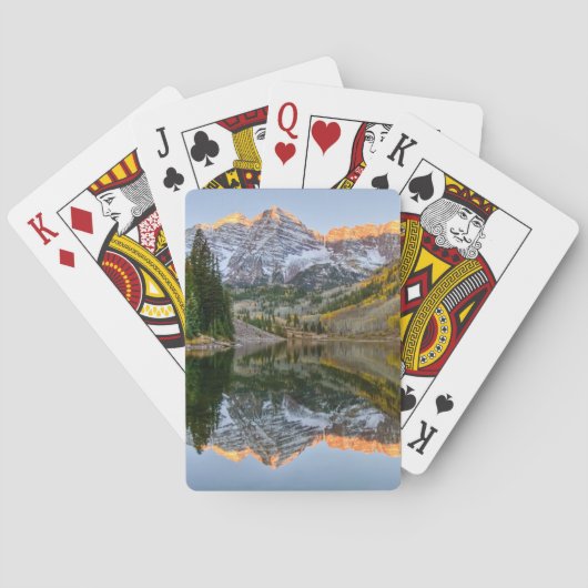 Jeu De Cartes Eau | Maroon Bells Lake Aspen Trees (dos)
