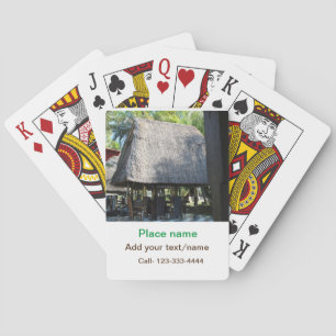 Jeu De Cartes eau océan plage photo ajouter nom texte place été