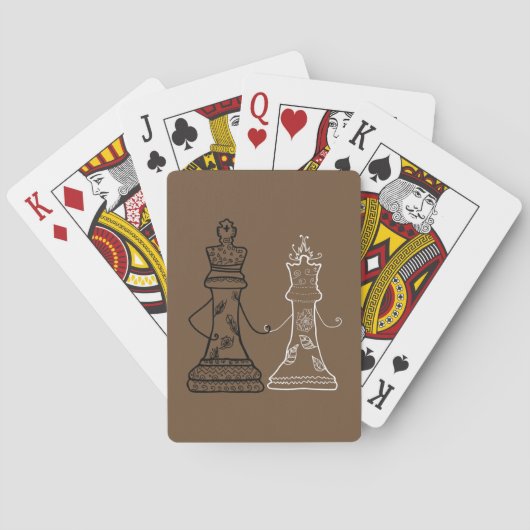 Jeu De Cartes Échecs King Quenn Figures Jouer Des Cartes (dos)
