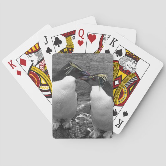 Jeu De Cartes Éclaboussure de couleur de pingouin (dos)