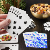 Jeu De Cartes Éclaboussures de peinture bleue (In Situ)