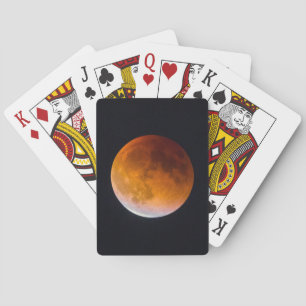 Jeu De Cartes Éclipse lunaire de la Lune bleue État de Washing