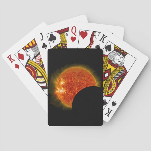 Jeu De Cartes Éclipse solaire en cours (dos)
