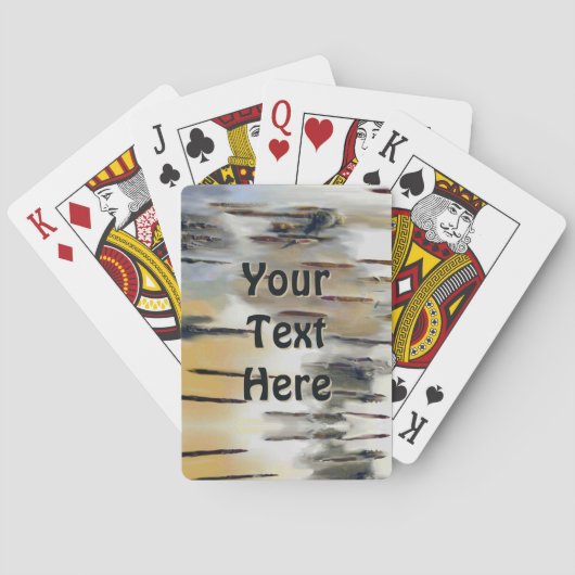 Jeu De Cartes Écorce (dos)