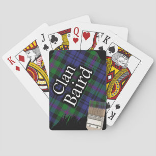 Jeu De Cartes Ecosse Clan Baird Tartan pinceau