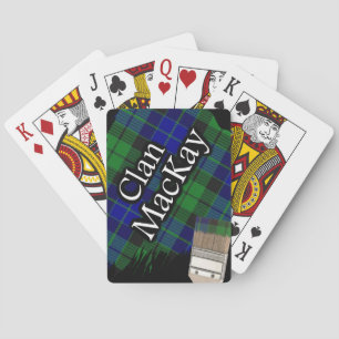 Jeu De Cartes Ecosse Clan MacKay Tartan Peinture pinceau