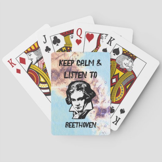 Jeu De Cartes Écouter Les Cartes De Jeu Classiques Beethoven (dos)