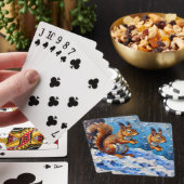 Jeu De Cartes Écureuil brun dans la neige (In Situ)