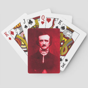 Jeu De Cartes Edgar Allan Poe en rouge