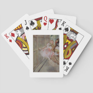 Jeu De Cartes Edgar Degas Danseuse sur fond de décor de théâtr