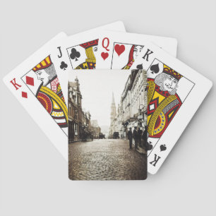 JEU DE CARTES ÉDIMBOURG ÉCOSSE MAYBOLE STREET SCÈNE 1910