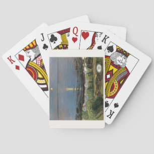 Jeu De Cartes Edvard Munch Painting, Nuit d'été au bord de la pl