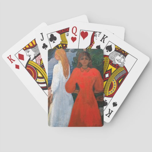Jeu De Cartes Edvard Munch - Rouge et Blanc (dos)