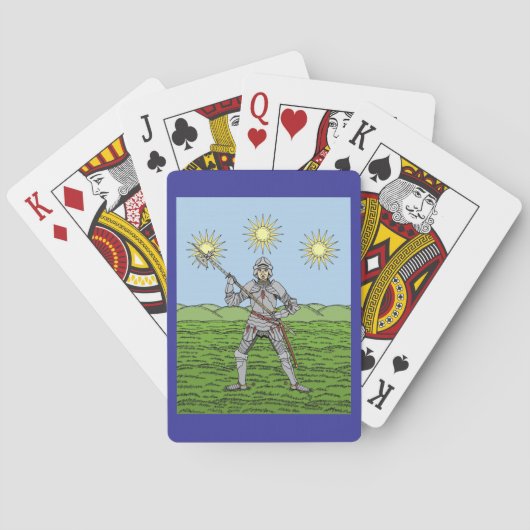 Jeu De Cartes Edward IV dans l'armure de plaque (dos)