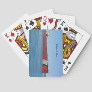Jeu De Cartes Edwin H. Gott jouant aux cartes