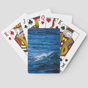 Jeu De Cartes Effondrement des vagues bleues