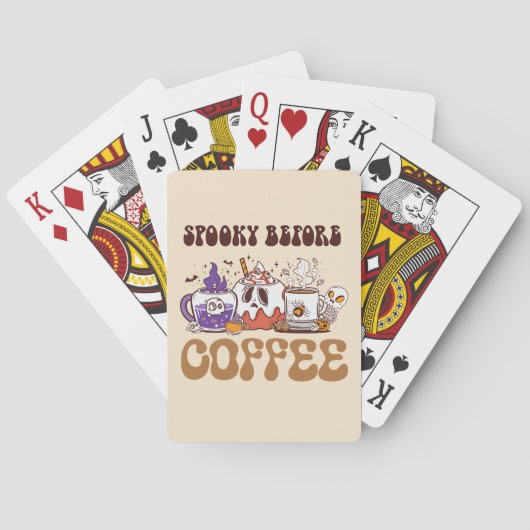 Jeu De Cartes Éffrayant Avant Café (dos)