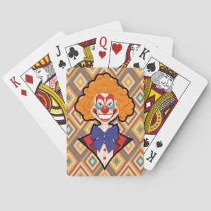Jeu De Cartes Éffrayant Clown Retro Halloween Carnaval Déplaisan