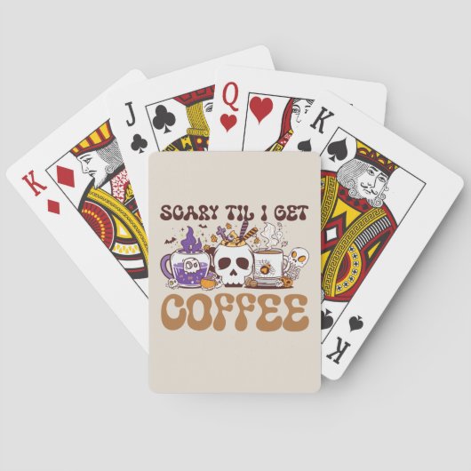 Jeu De Cartes Effrayant Jusqu'À Ce Que J'Obtienne Du Café (dos)