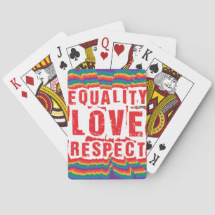 Jeu De Cartes Égalité Amour et respect Mois de la fierté