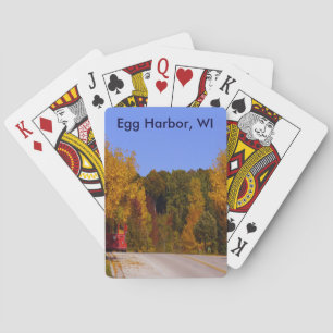 Jeu De Cartes Egg Harbour, WI automne saison avec chariot