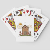 Jeu De Cartes Église en bois (dos)