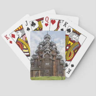 Jeu De Cartes Église en bois orné, Russie