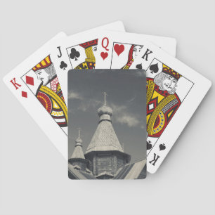 Jeu De Cartes église orthodoxe russe traditionnelle en bois
