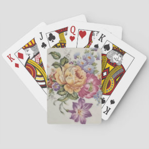 Jeu De Cartes Élégance : Cartes de Jouage Florales inspirées de 