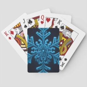 Jeu De Cartes Elégance congelée : Design complexe de flocon de n